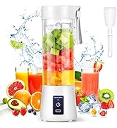 Spardar Portable Blender for Shakes And Smoothies, 4000mAh Personal Blender with 6 Blades, USB Re...