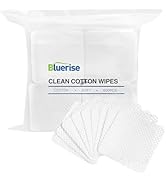 BLUERISE Lint Free Nail Wipes White 600pcs Nail Polish Remover Pads Soft Absorbable Eyelash Exten...