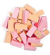 AUAUY 48 Pcs Makeup Sponge Wedge Shaped Blender, Mini Applicator Wedges, Non-Latex Cosmetic Puff,...