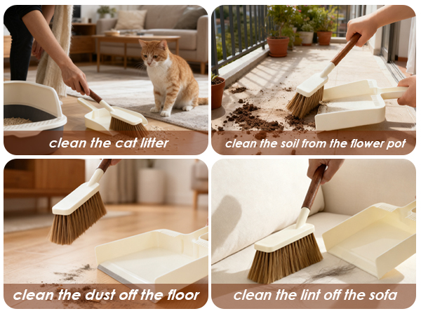 small dust pan and brush set