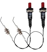 MCAMPAS Piezo Ignition Kit 2-Pack, Ceramic Electrode &amp; Push Button Generator for NG/LPG Gas Grill...
