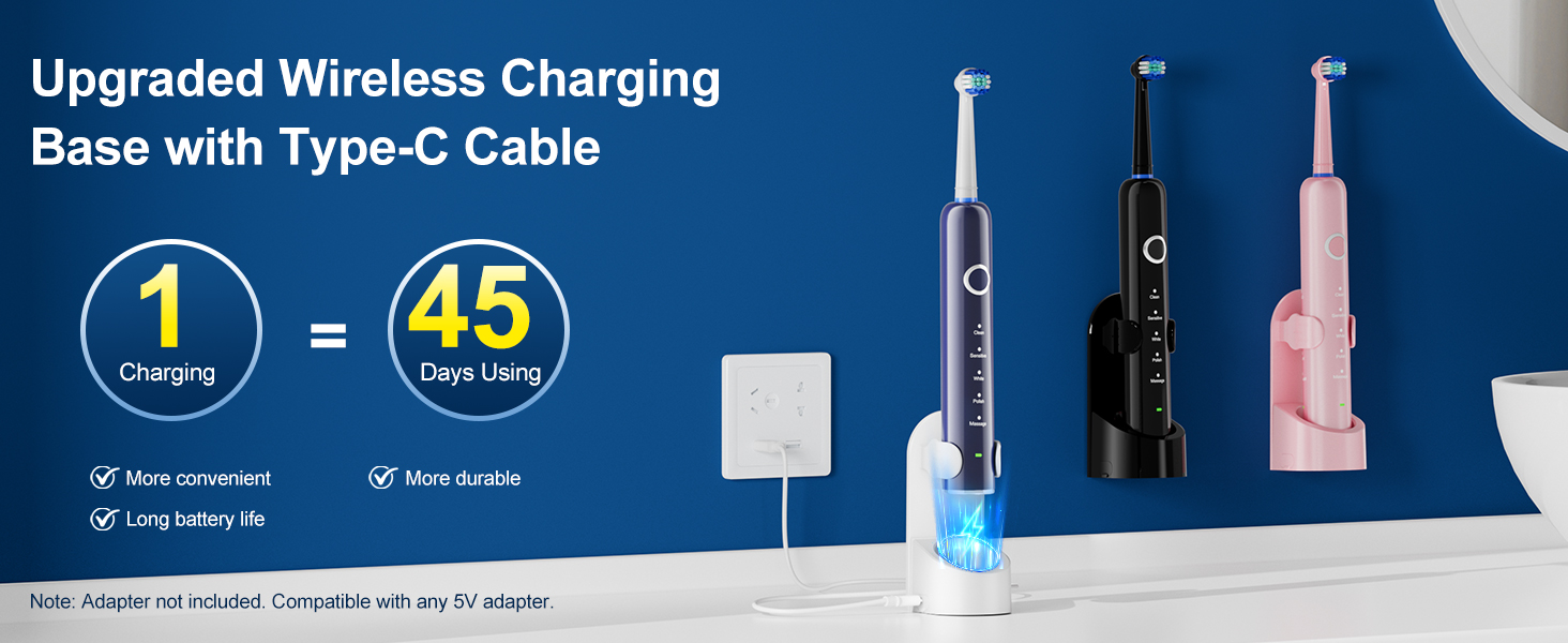 Electric Toothbrush for Adults