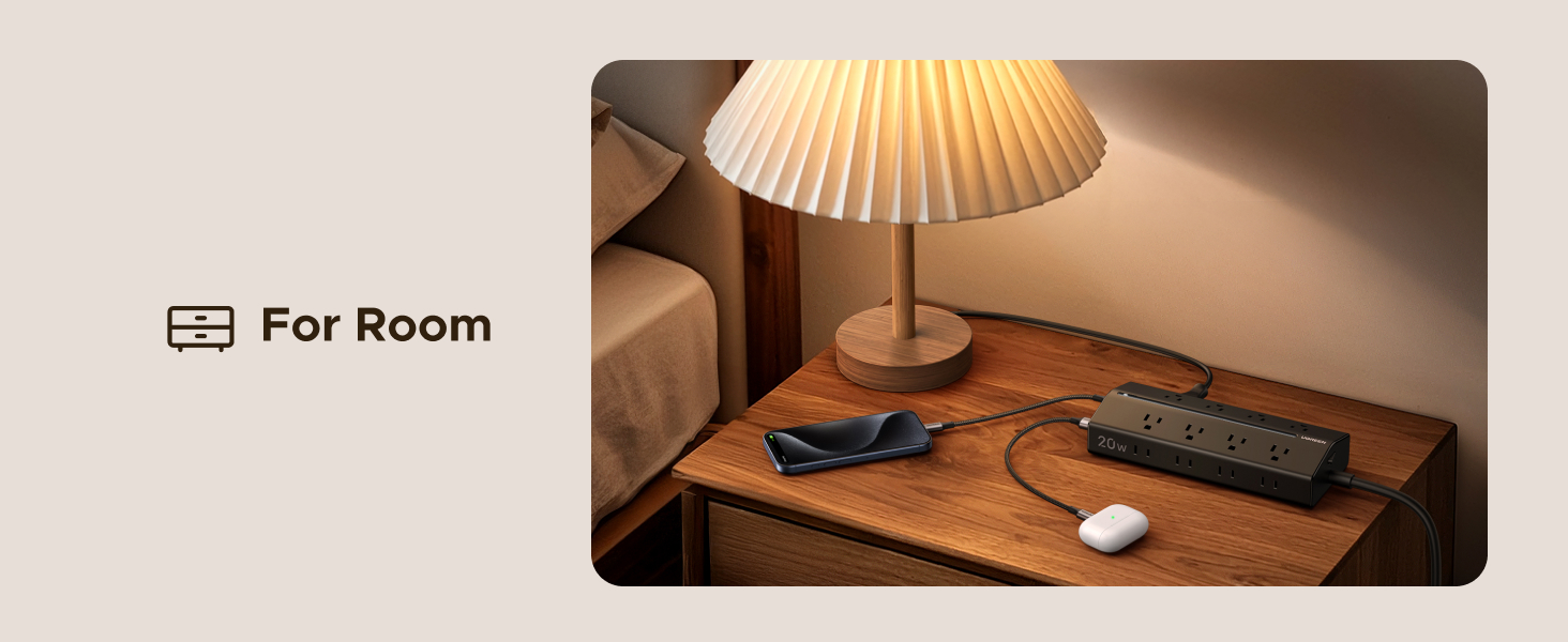 ugreen power strip with usb port