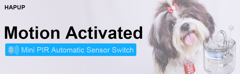 HAPUP Cat Fountain Sensor Motion