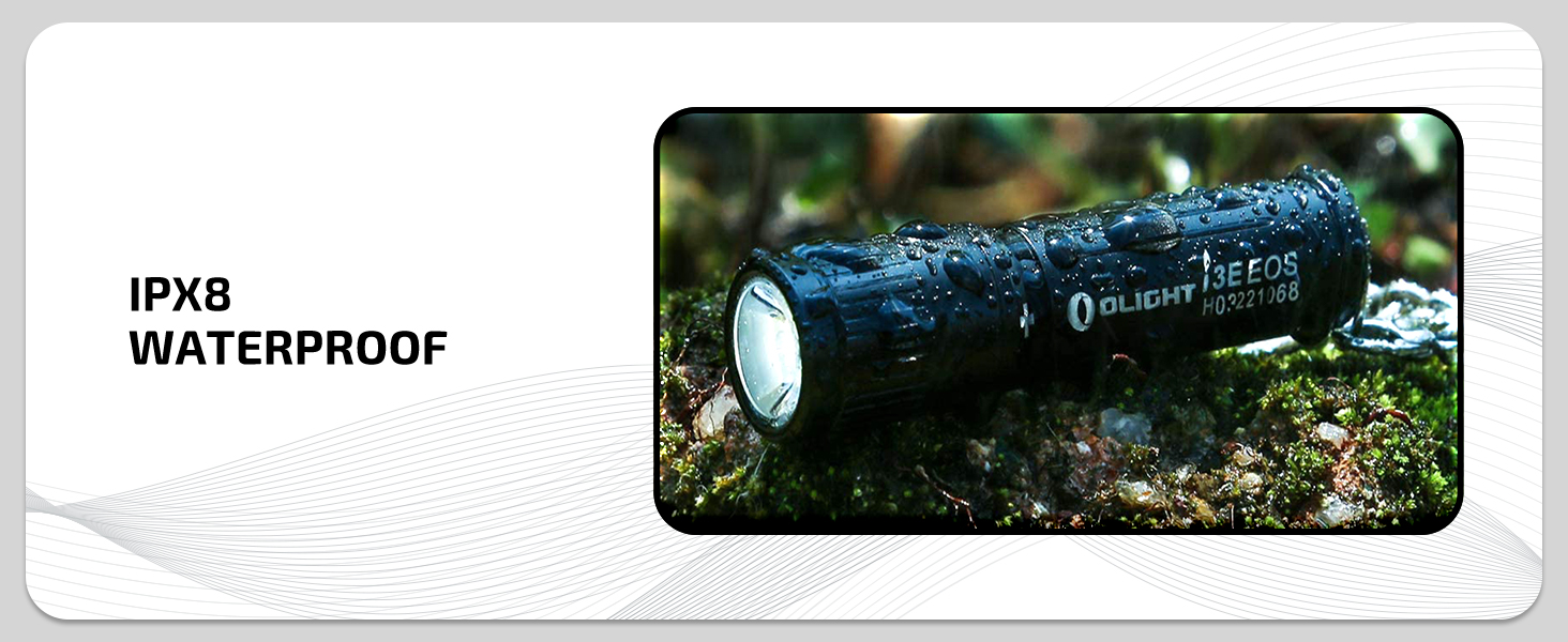 i3E EOS PMMA TIR Lens AAA EDC Flashlight 90 Lumens Compact Keychain Flash Light