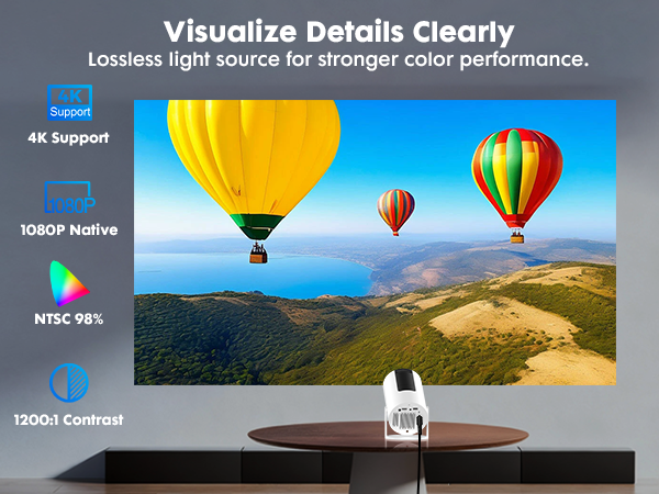 outdoor projector with wifi and bluetooth