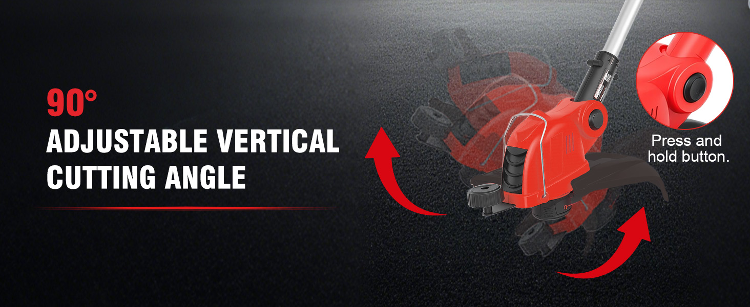 Adjust the mowing angle