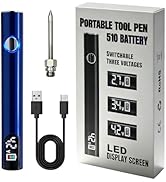 universal portable soldering iron with LED display, SYWTJ 650mAh built-in battery, rechargeable w...