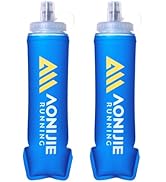 Azarxis TPU Soft Flask Collapsible Water Bottles BPA-Free 250ml 350ml 500ml 600ml for Hydration V...