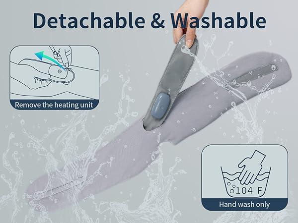 heated sleep mask with bluetooth headphones