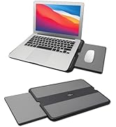 MAX SMART Portable Laptop Lap Pad, Laptop Desk with Retractable Mouse Tray, Sturdy Stable Work Su...