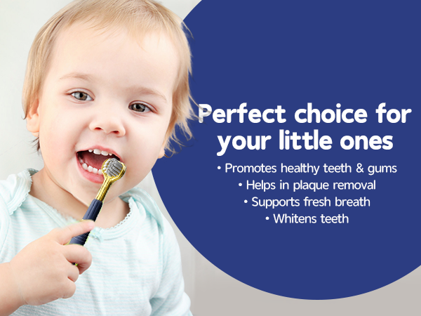 baby 3 sided toothbrush