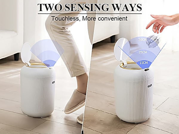 automatic trash cans touchless