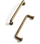 Antique Brass Cabinet Bar Pulls - 3-3/4 Inch(96mm) Hole Center Classic Vintage Drawer Handles ,Ki...