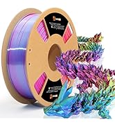 LOVOON PLA 3D Printing Filament 1.75MM Tricolor Change by Angle Filament PLA Multicolor Silk pla ...