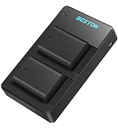 BESTON NP-FW50 Repacement Battery for Sony Camera and Charger for Sony ZV-E10 Alpha A7 A7II A7R A...