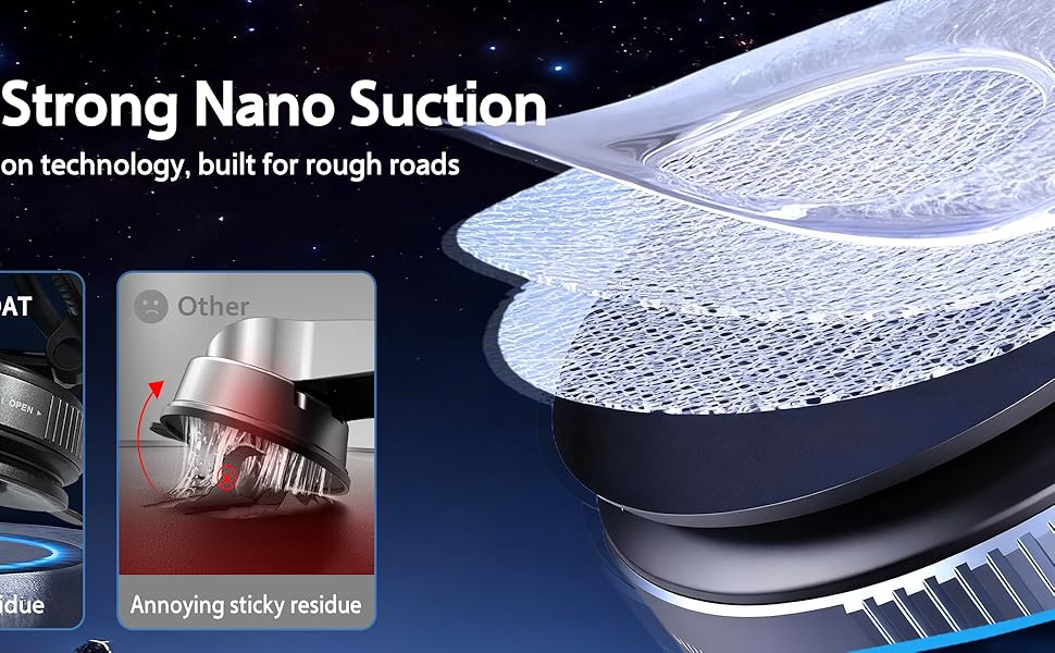 magnetic suction cup phone mount