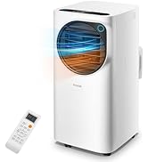 FOHERE 12000 BTU Portable Air Conditioner for Room and Heater up to 450 Sq.Ft, 4 IN 1 All Season ...