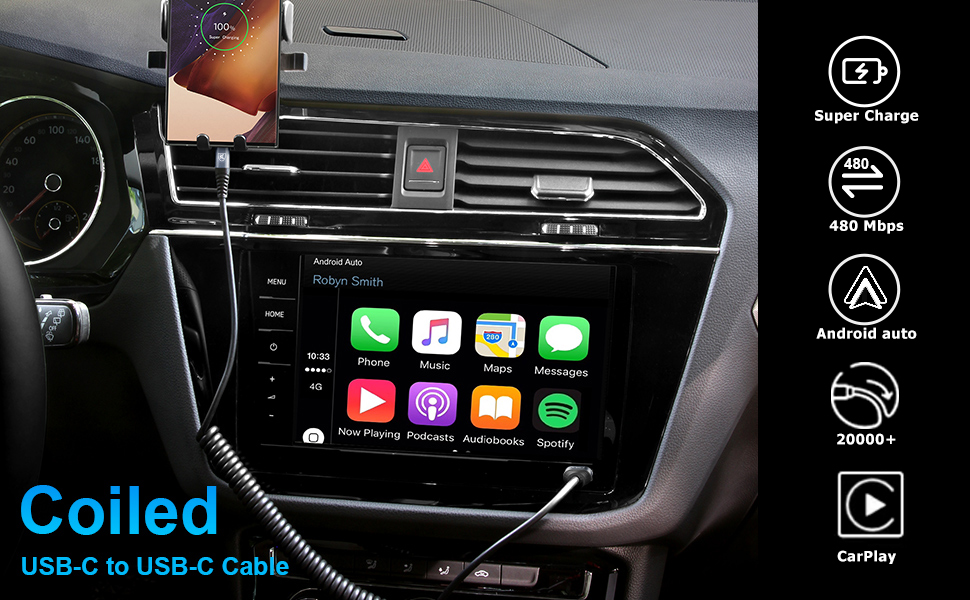 USB C to USB C Cable Fast Charging