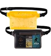 AiRunTech Waterproof Pouch with Waist Strap (2 Pack) | Beach Accessories Best Way to Keep Your Ph...