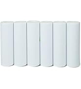 NYEAR A6 Thermal Paper 6 Rolls(110mm/4.3"width/7m long,F1.18") for portable printer,thicker brigh...