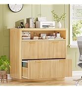 SEDETA 2 Drawer File Cabinet, 31.5" Farmhouse Filing Cabinets for Home Office Fits Letter/Legal/A...