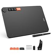 Graphics Drawing Tablet VEIKK Voila L Drawing Pad 10X6 inch,with 4 Customized Keyboard Hot Keys,8...