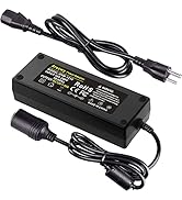 AC to DC Converter, 100V ~ 240V to 12V 10A 120W, Car Cigarette Lighter Socket AC/DC Power Supply ...