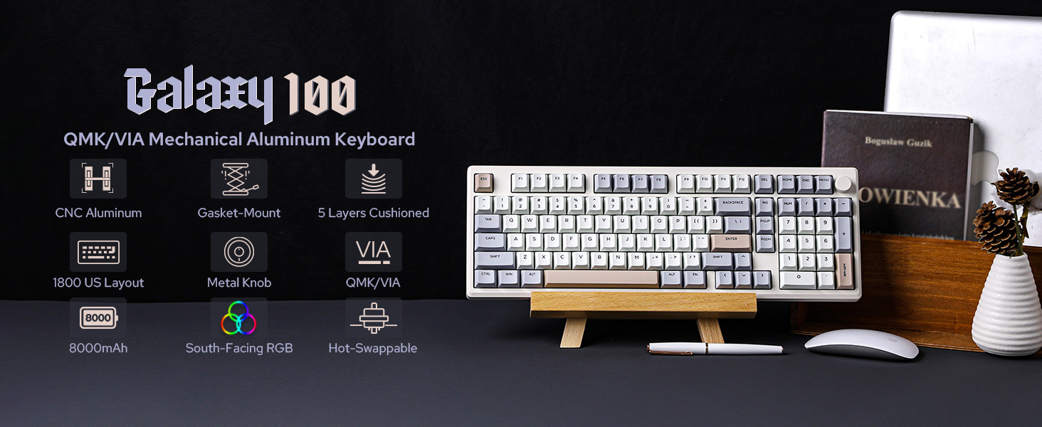 a keyboard with a pen and a pen.