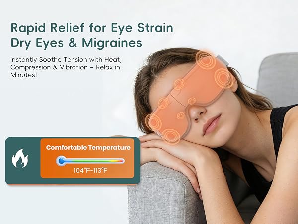 eye massager with heat