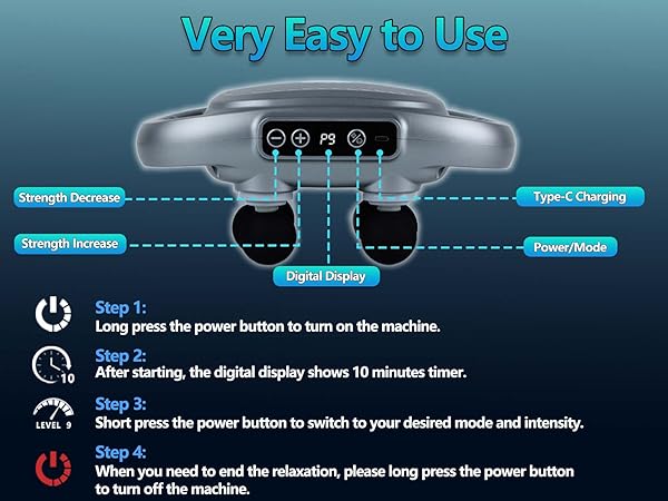 Six Heads Massage Gun