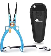 Hathever Fishing Pliers Saltwater, Split Ring Pliers Hook Remover with Safety Lock, Fishing Gear ...