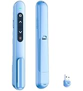 QUI Presentation Clicker for PowerPoint, RF 2.4GHz USB Wireless Presenter Remote with Volume Cont...