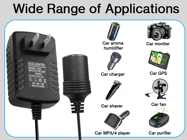 AC to DC Converter 2A 24W Car Cigarette Lighter Socket