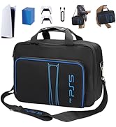 HUIJUTCHEN for PS5 Carrying Case, for PS5 Travel Case Compatible with PS5 Disc And Digital Editio...