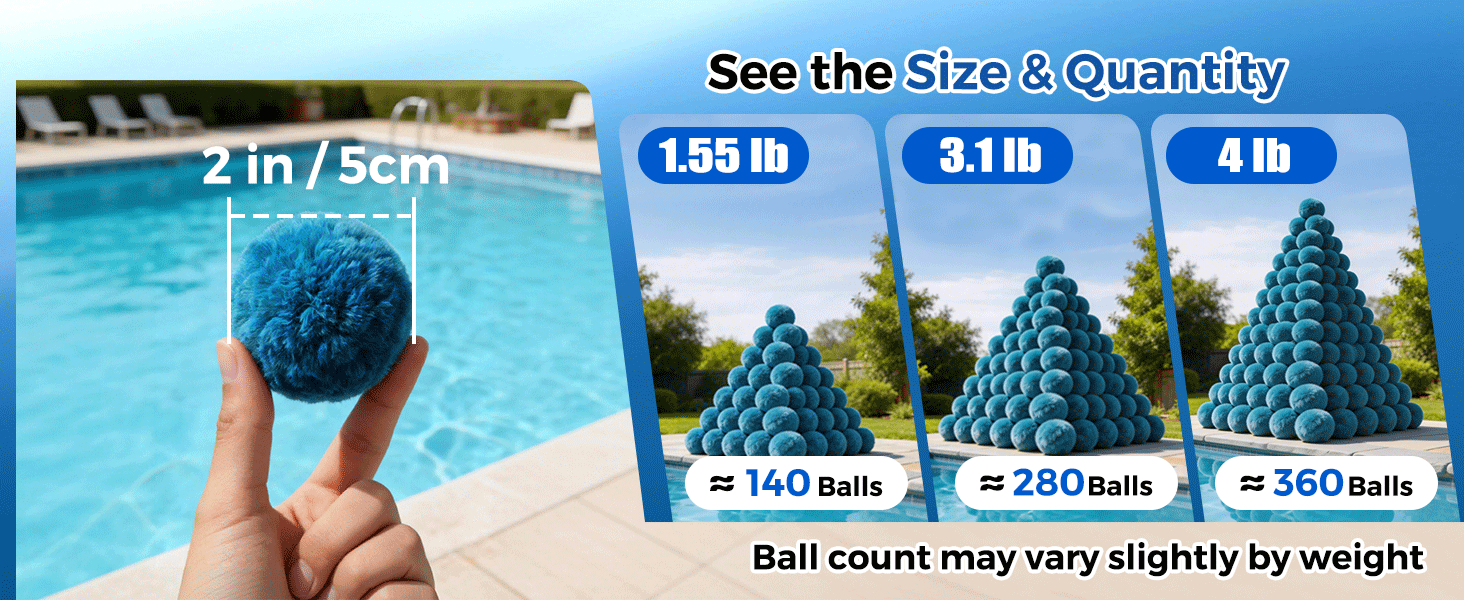 pool filter balls
