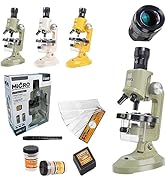 Ninyoon 2023 Large Eyepiece Microscope for Kids - Best Gift Kid Microscope Kit for Boy and Girl, ...