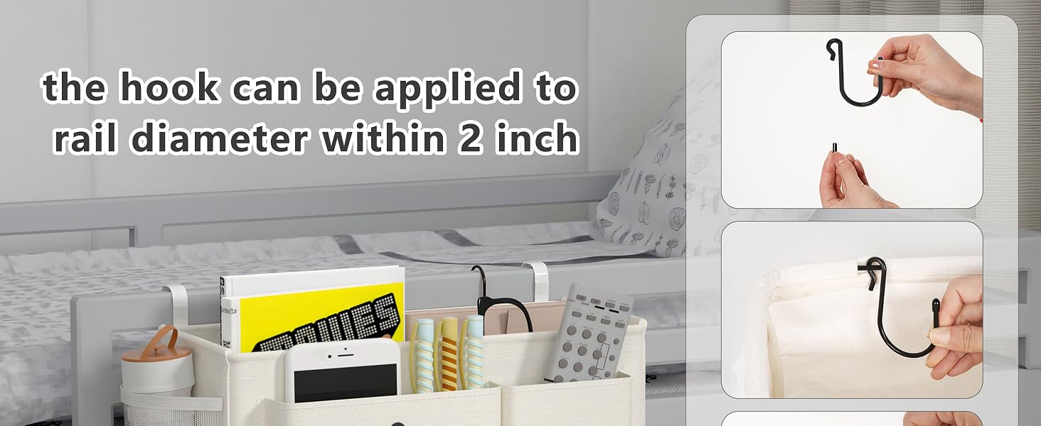 bedside hanging caddy
