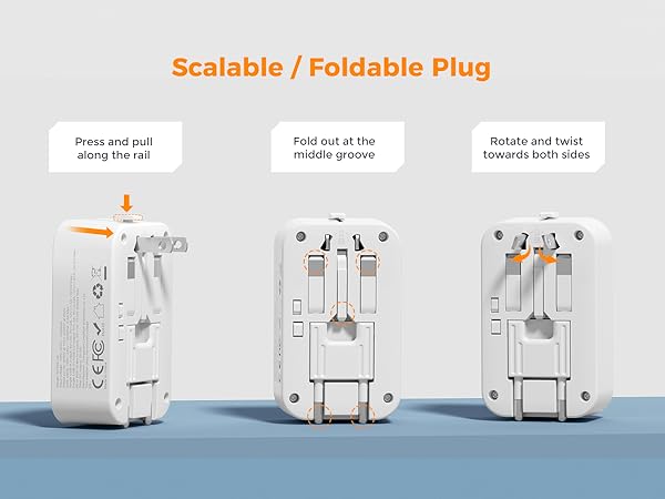 Worldwide Plug Adaptor for US to European UK Italy Ireland New Zealand