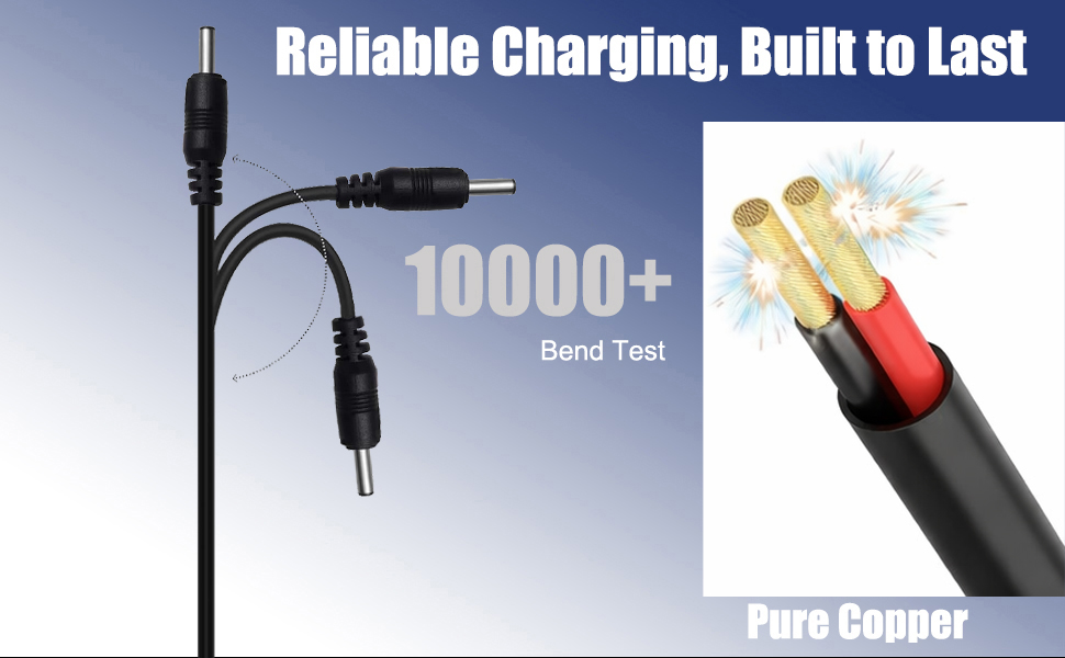 replacement usb cord for toothbrush, universal usb charging cable, travel toothbrush usb cable