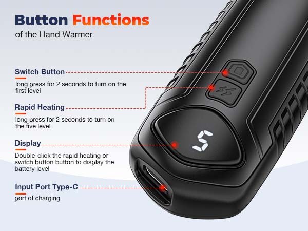 rechargeable hand warmer 2 pack