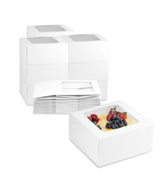 white bakery box with window