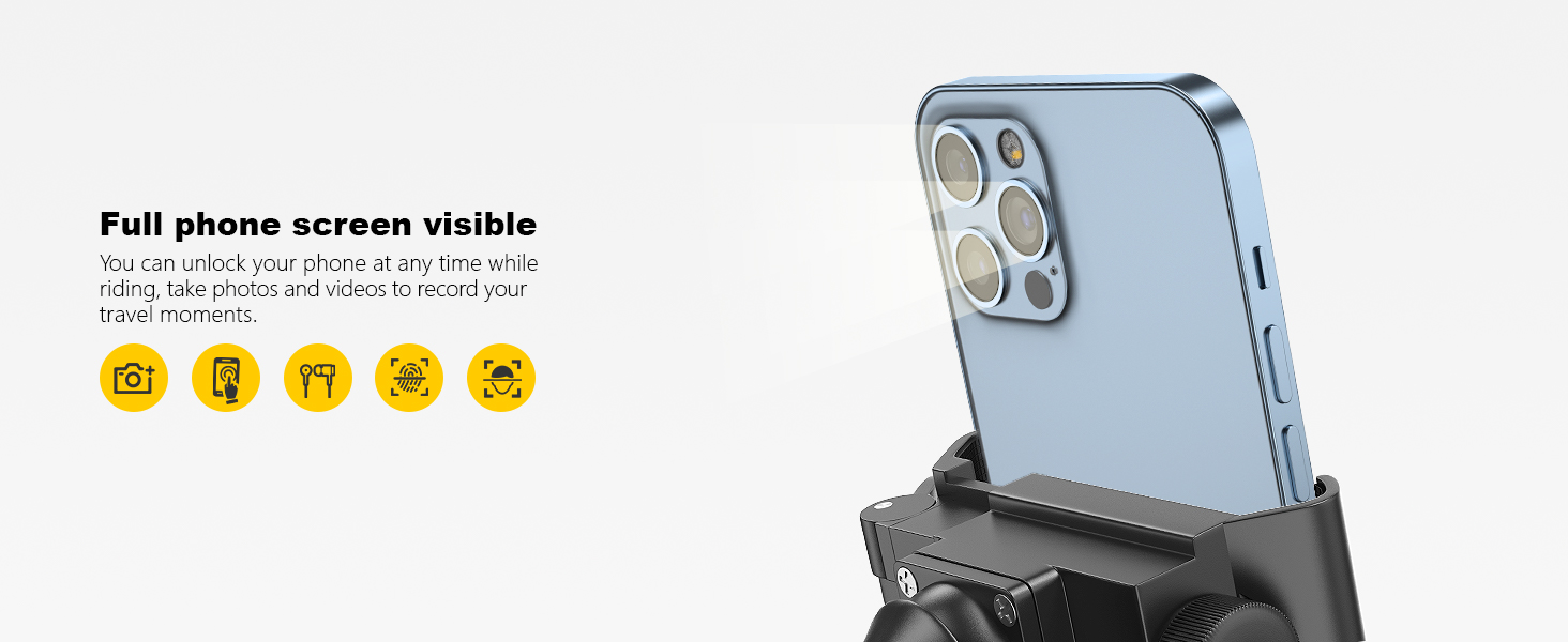 PB05ET Motorcycle Mirror Phone Mount