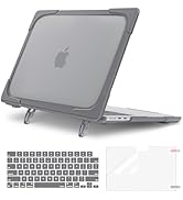 MOSISO Compatible with MacBook Air 13 inch Case 2024 2023 2022 M3 A3113 M2 A2681, Heavy Duty Plas...