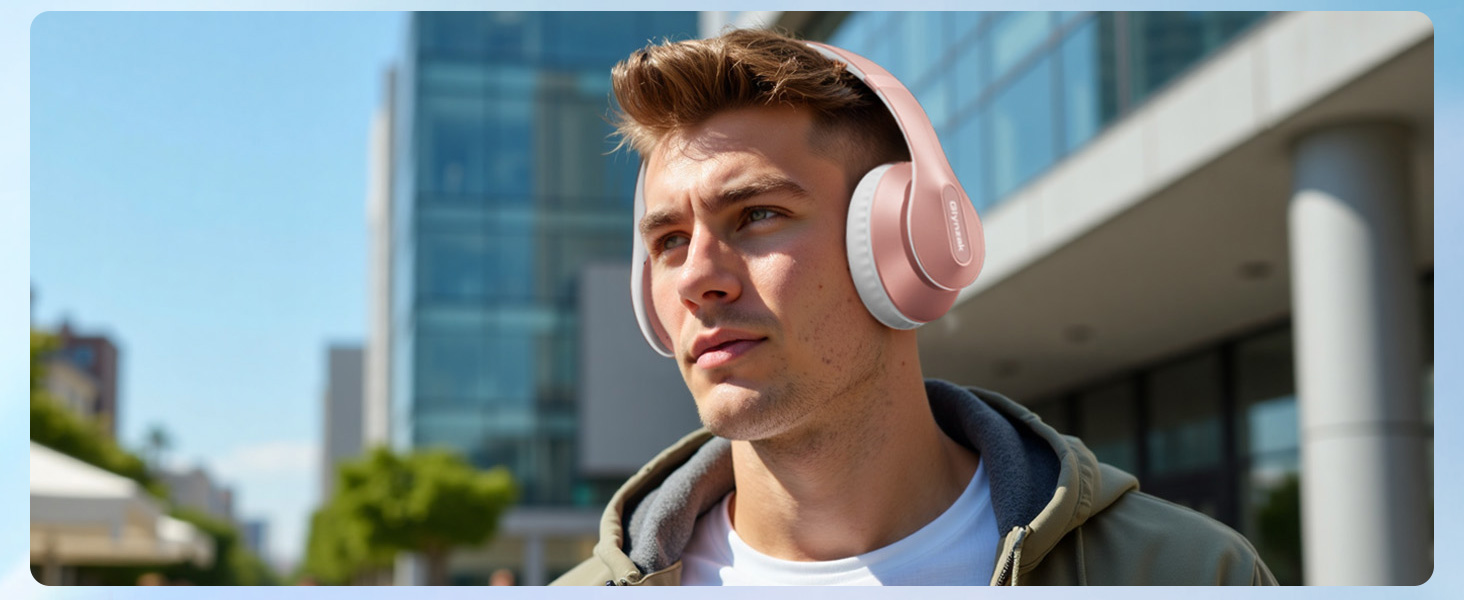 Headphones ear cups are made of PU artificial leather,waterproof and not easy to deformation