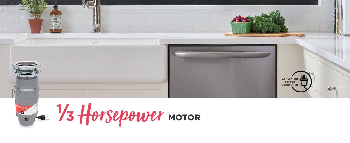 Frigidaire disposers 1/3 horsepower