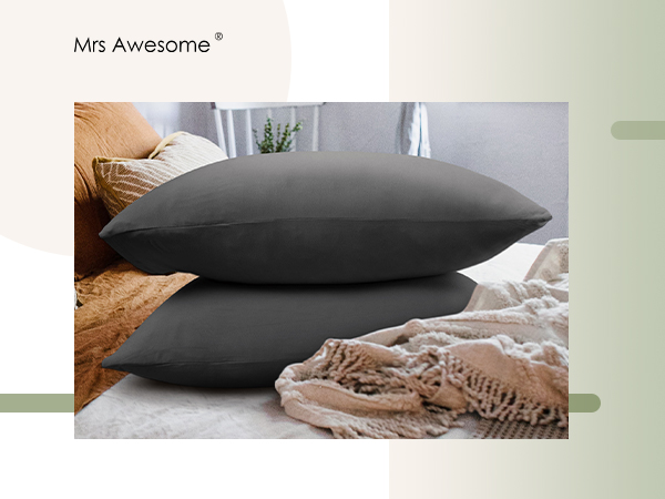 stretchy microfiber pillowcases easy on and off