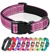 HEELE Dog Collar, Reflective Dog Collar, Soft Neoprene Padded Breathable Nylon Pet Collar Adjusta...