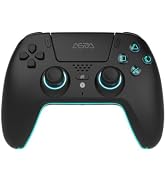 ASRVA Black Wireless Pro Controller for PS5, Hall Effect Joystick No Drift, 2 Back Paddles, Macro...