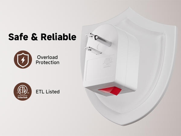 Plug with switch, compatible with 3-prong grounded and 2-prong polarized cords